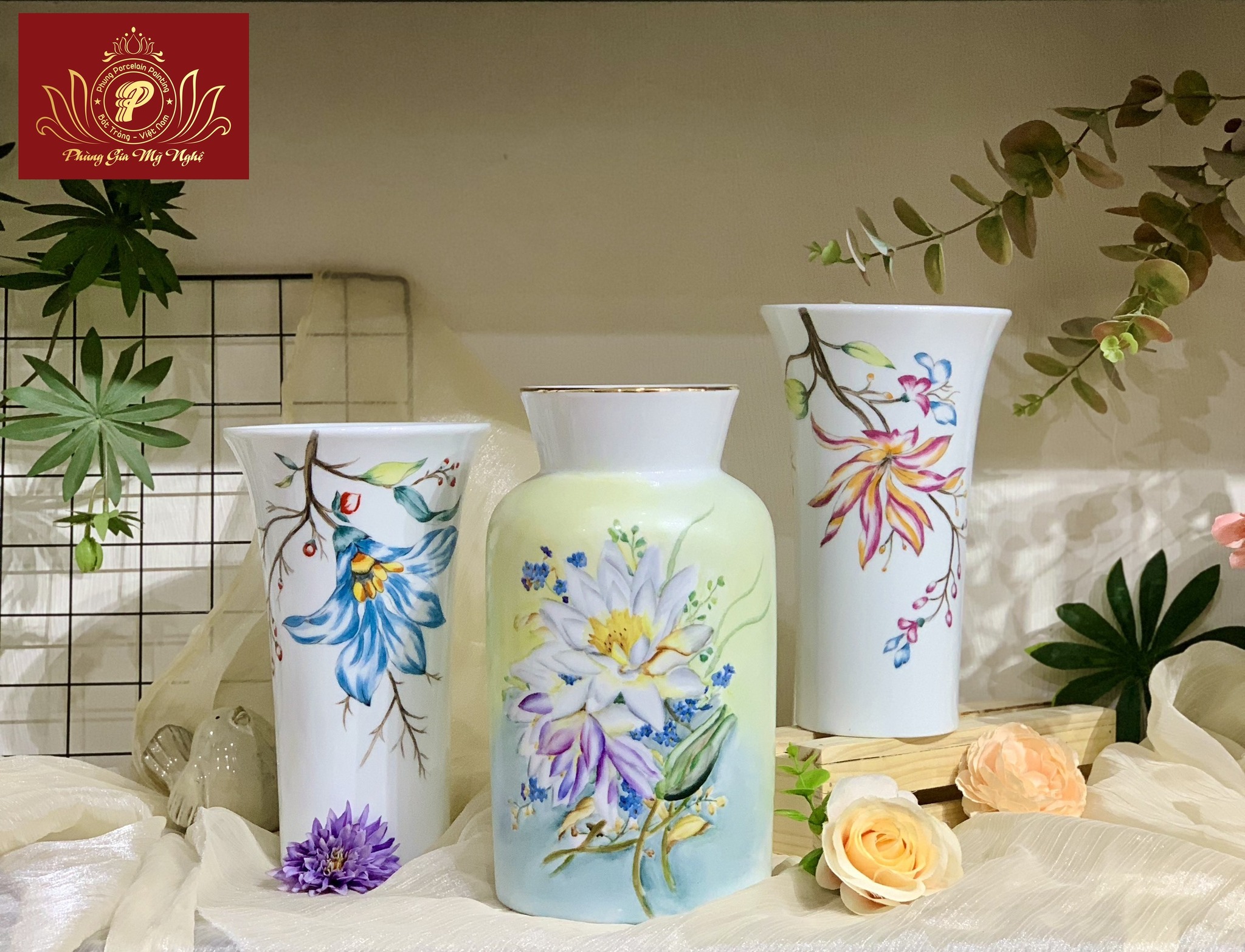 Bình hoa, lọ hoa gốm sứ - Gốm Sứ Phùng Gia Mỹ Nghệ - Công Ty TNHH Phùng Gia Mỹ Nghệ