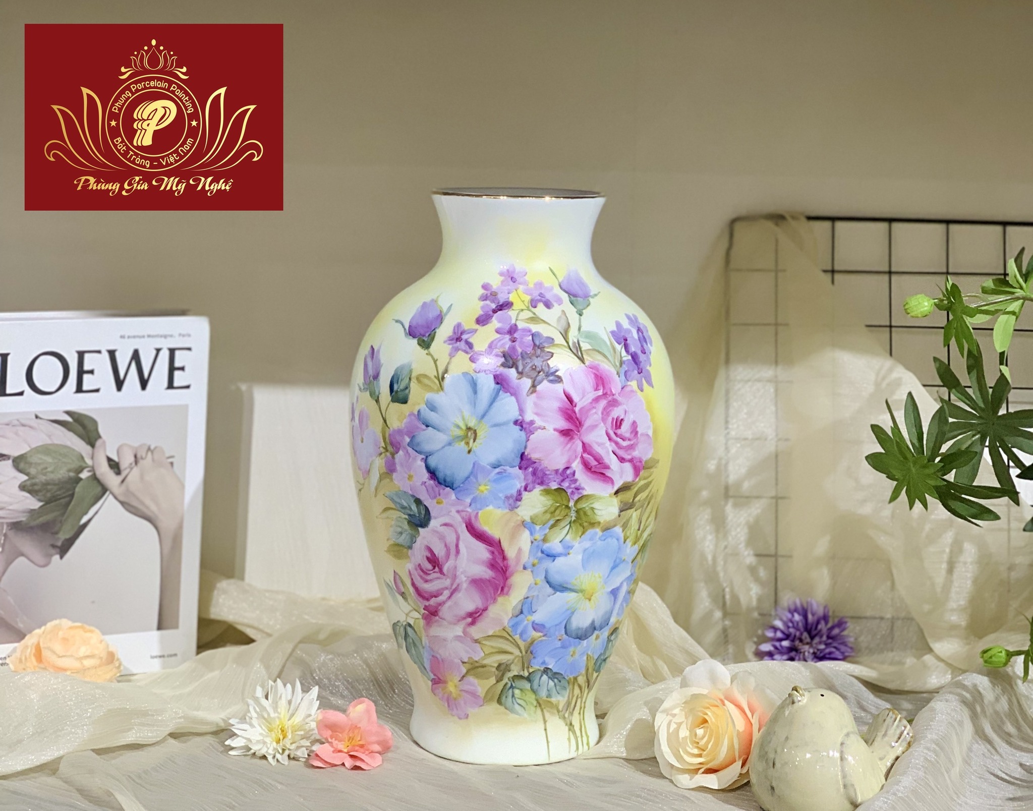 Bình hoa, lọ hoa gốm sứ - Gốm Sứ Phùng Gia Mỹ Nghệ - Công Ty TNHH Phùng Gia Mỹ Nghệ