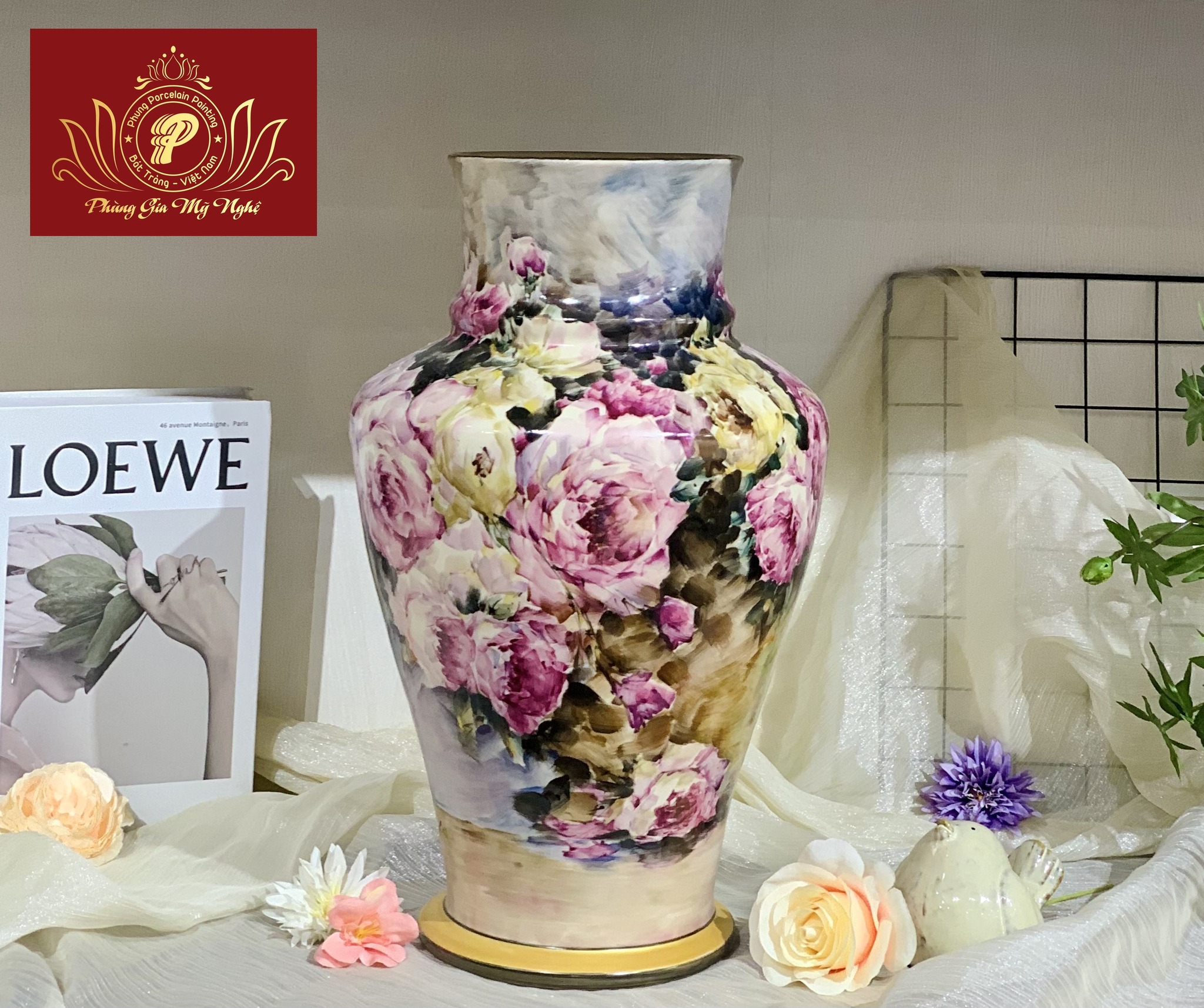 Bình hoa, lọ hoa gốm sứ - Gốm Sứ Phùng Gia Mỹ Nghệ - Công Ty TNHH Phùng Gia Mỹ Nghệ