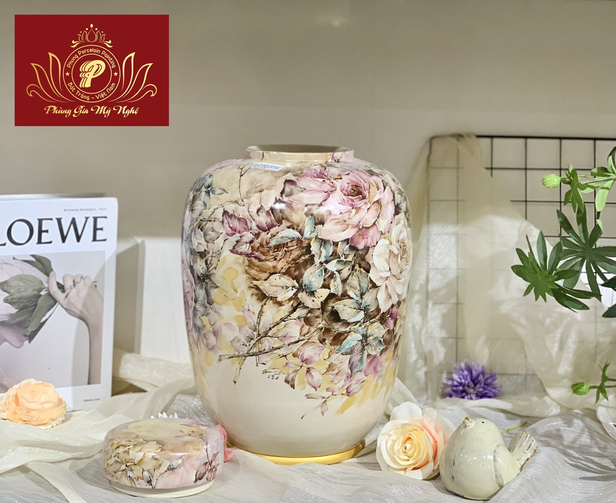 Bình hoa, lọ hoa gốm sứ - Gốm Sứ Phùng Gia Mỹ Nghệ - Công Ty TNHH Phùng Gia Mỹ Nghệ