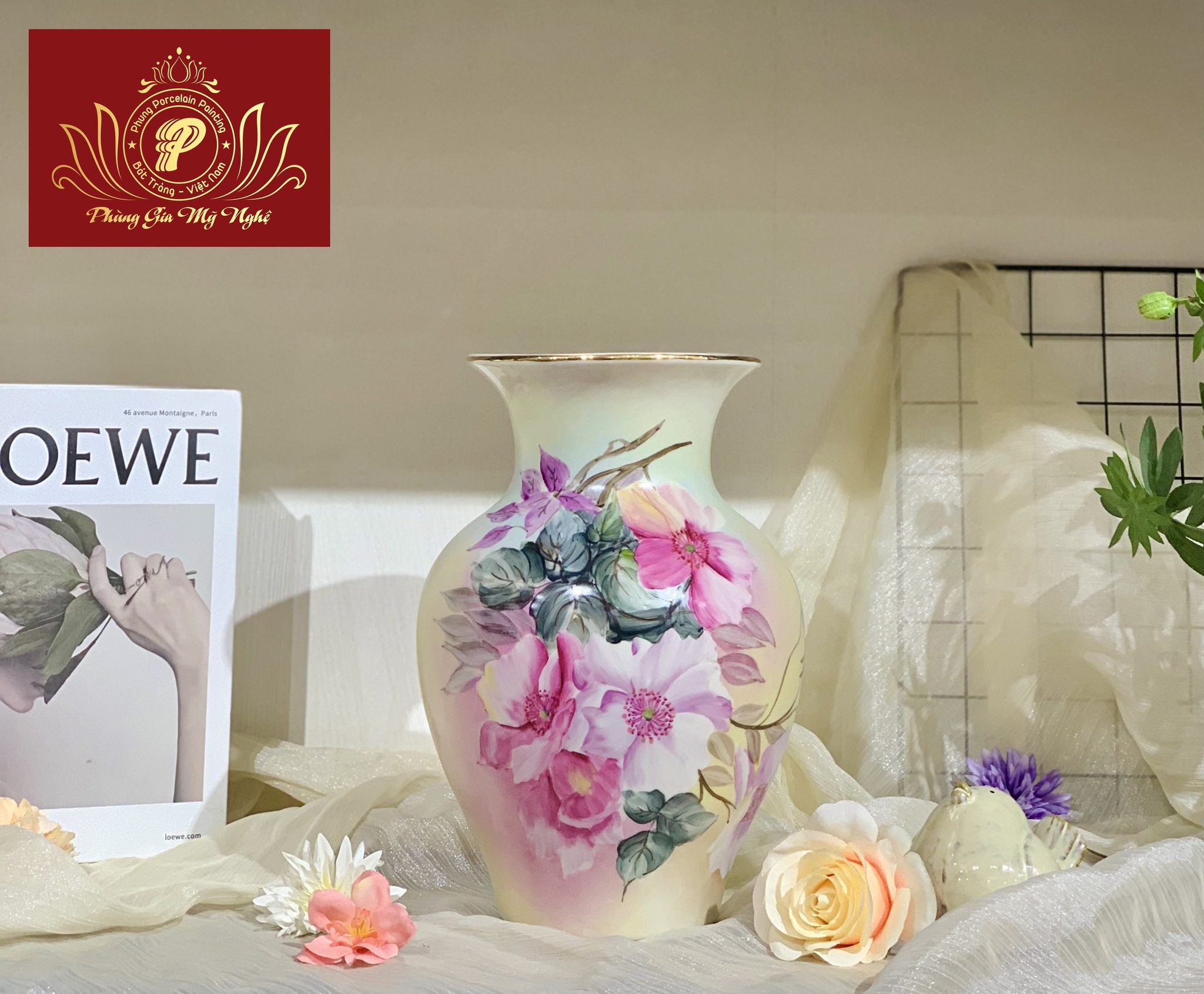 Bình hoa, lọ hoa gốm sứ - Gốm Sứ Phùng Gia Mỹ Nghệ - Công Ty TNHH Phùng Gia Mỹ Nghệ