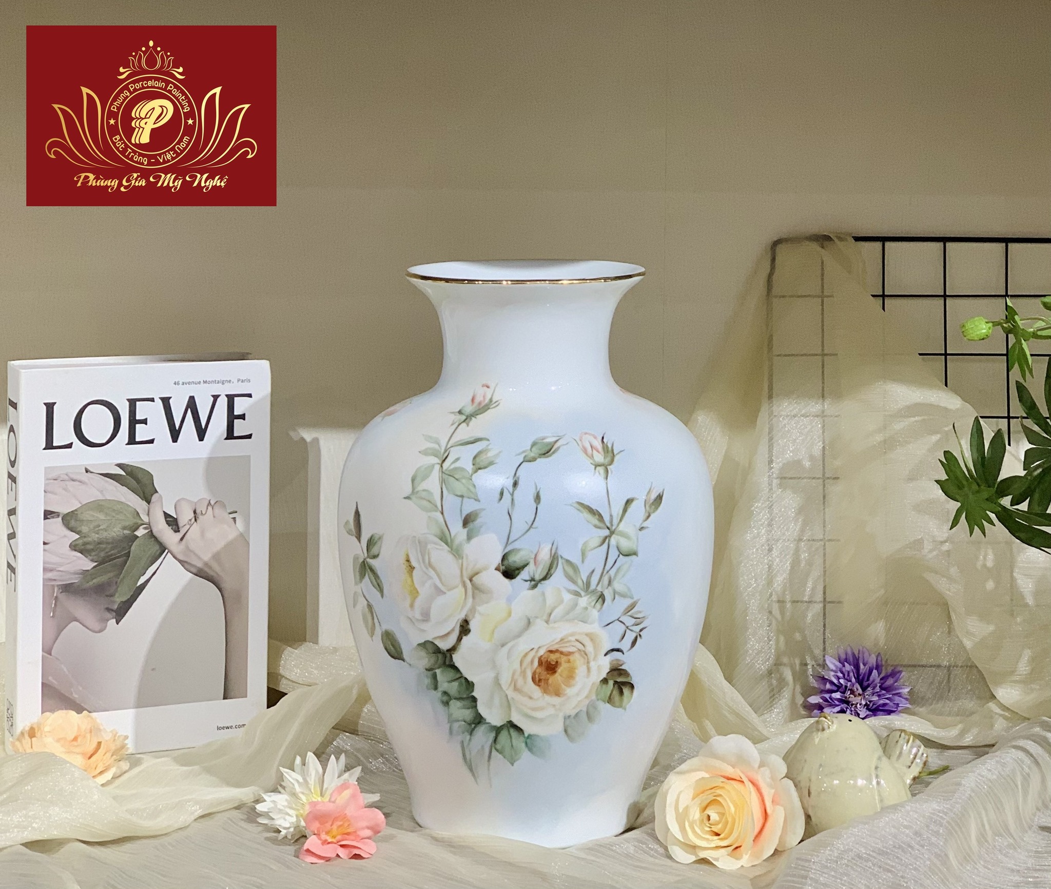 Bình hoa, lọ hoa gốm sứ - Gốm Sứ Phùng Gia Mỹ Nghệ - Công Ty TNHH Phùng Gia Mỹ Nghệ