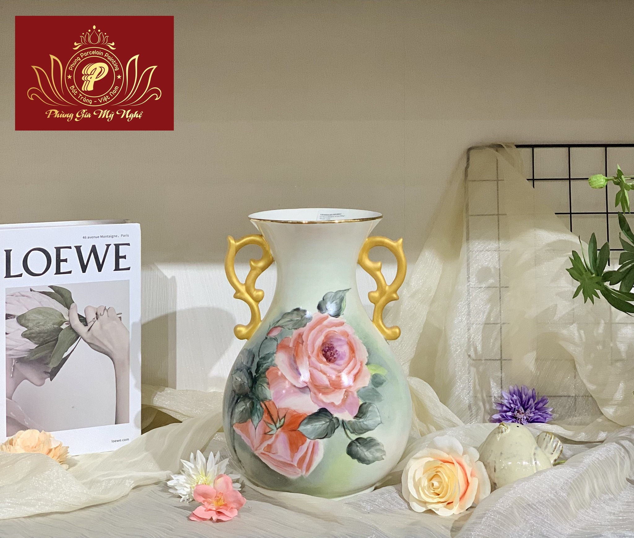 Bình hoa, lọ hoa gốm sứ - Gốm Sứ Phùng Gia Mỹ Nghệ - Công Ty TNHH Phùng Gia Mỹ Nghệ