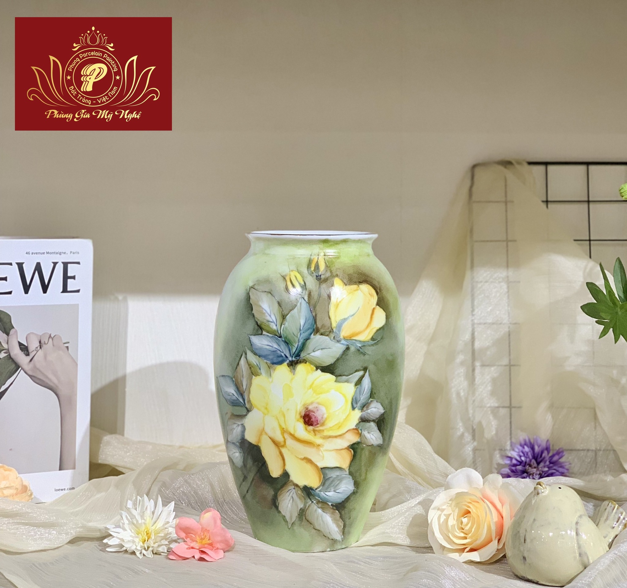 Bình hoa, lọ hoa gốm sứ - Gốm Sứ Phùng Gia Mỹ Nghệ - Công Ty TNHH Phùng Gia Mỹ Nghệ