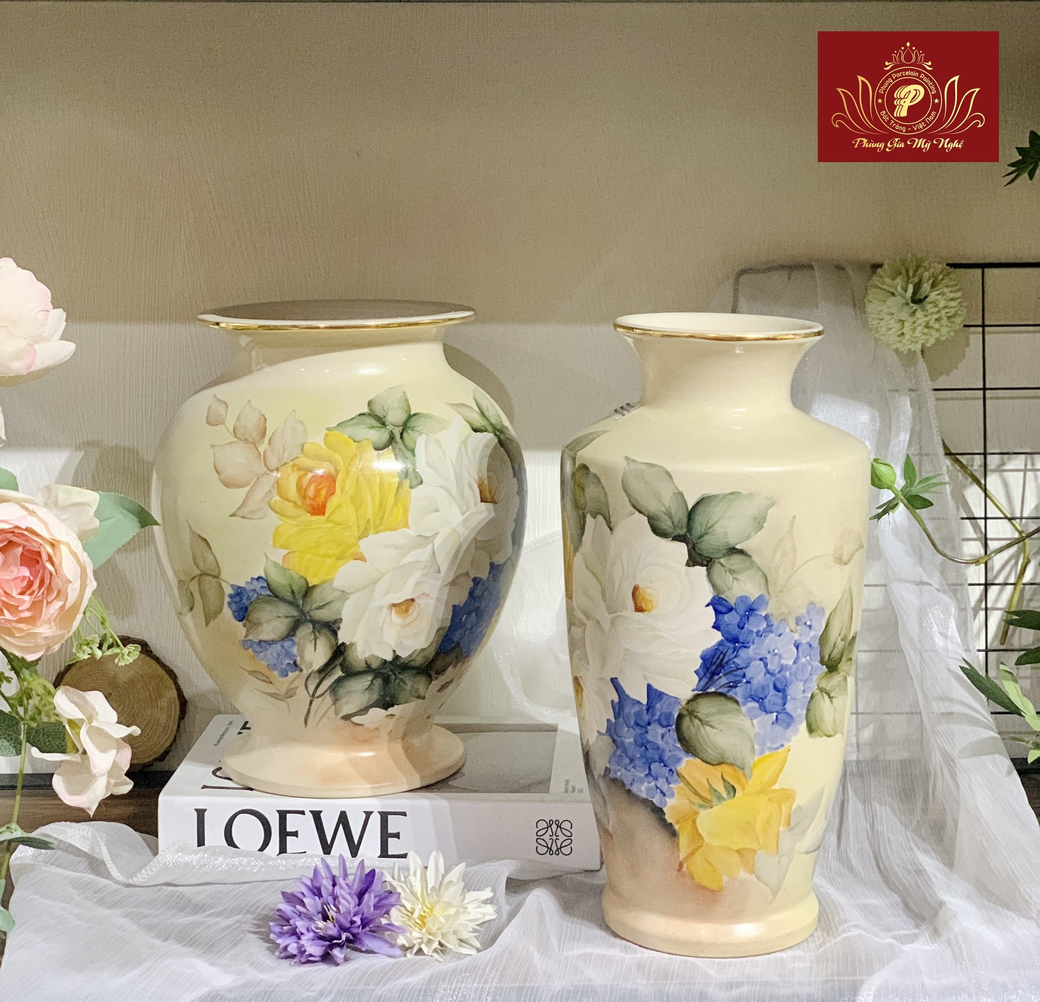 Bình hoa, lọ hoa gốm sứ - Gốm Sứ Phùng Gia Mỹ Nghệ - Công Ty TNHH Phùng Gia Mỹ Nghệ