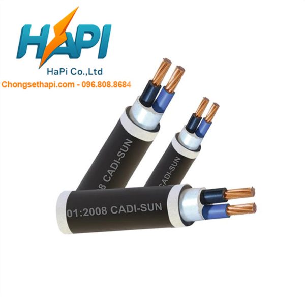 Cáp đồng 2 ruột, bọc cách điện PVC - Thiết Bị Chống Sét Hapi - Công Ty TNHH Thương Mại Và Công Nghệ Hapi