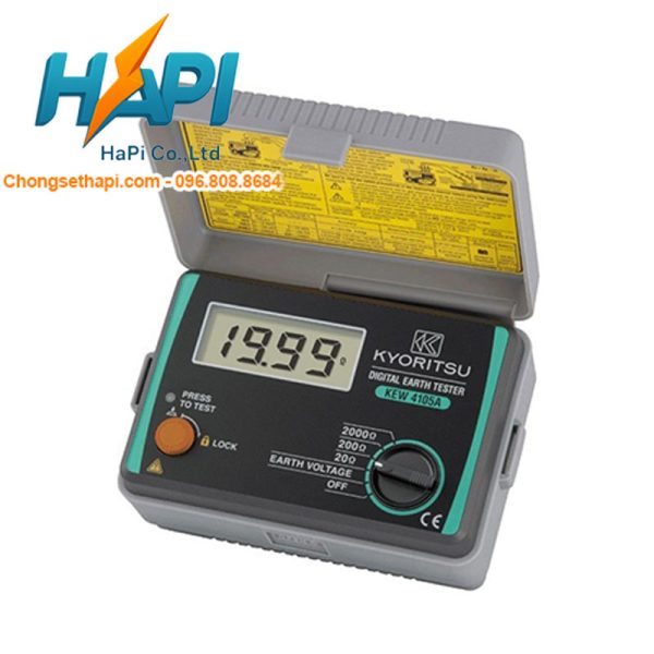 Đồng hồ đo điện trở đất Kyoritsu 4105A - Thiết Bị Chống Sét Hapi - Công Ty TNHH Thương Mại Và Công Nghệ Hapi
