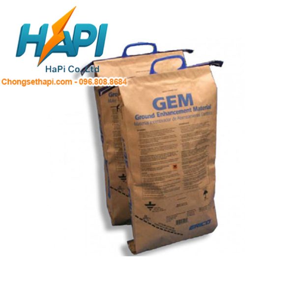 Hóa chất giảm điện trở đất Gem 25A - Erico - Thiết Bị Chống Sét Hapi - Công Ty TNHH Thương Mại Và Công Nghệ Hapi
