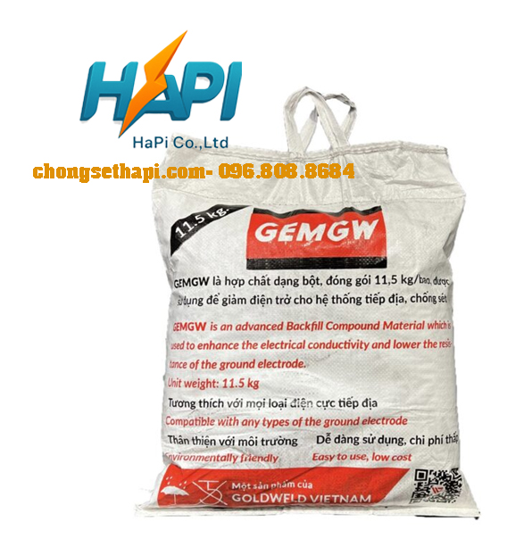 Hóa chất giảm điện trở đất Gem Goldweld - Thiết Bị Chống Sét Hapi - Công Ty TNHH Thương Mại Và Công Nghệ Hapi