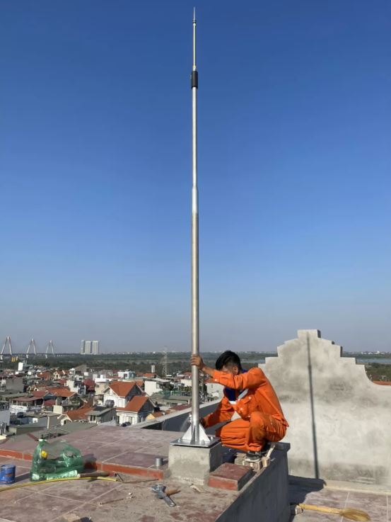 Dự án lắp đặt chống sét nhà cao tầng tại Vân Đồn, Quảng Ninh - Thiết Bị Chống Sét Hapi - Công Ty TNHH Thương Mại Và Công Nghệ Hapi