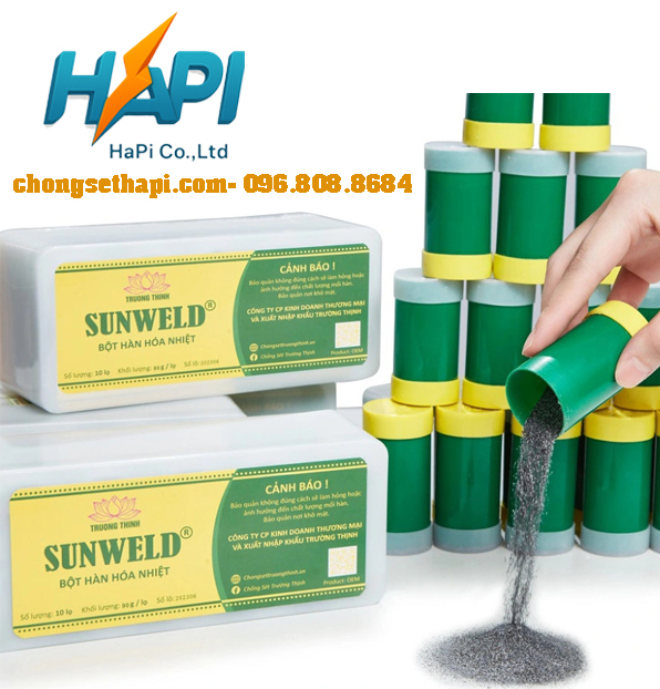 Thuốc hàn hóa nhiệt Sunweld - Thiết Bị Chống Sét Hapi - Công Ty TNHH Thương Mại Và Công Nghệ Hapi