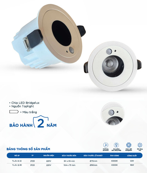 Đèn Led Spotlight cảm biến