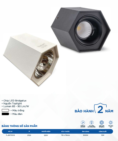 Đèn bơ lục giác