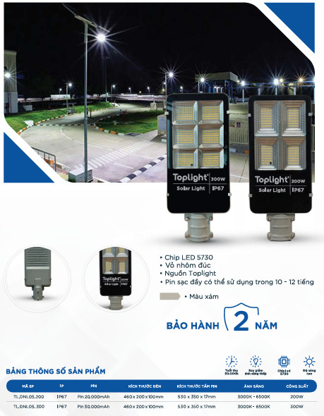 Đèn đường năng lượng mặt trời Module 4