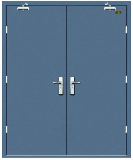 Cửa thép chống cháy 2 cánh mẫu 1 - Cửa Chống Cháy WA3C - Công Ty TNHH WA3C