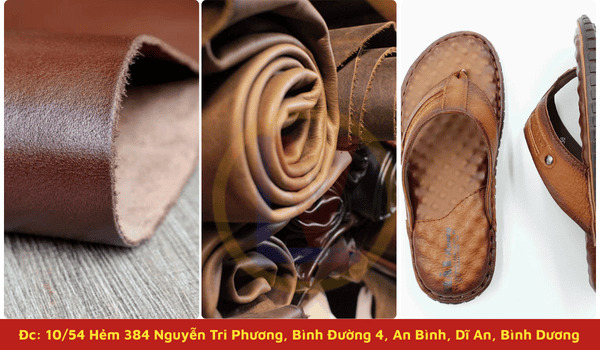 Da bò sản xuất giày dép