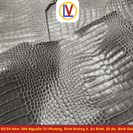 Da bò dập vân cá sấu