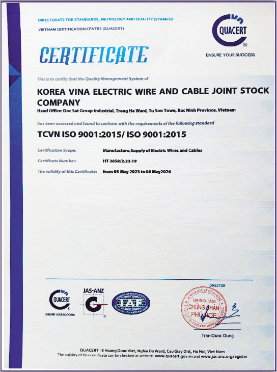 Chứng nhận ISO 9001:2015