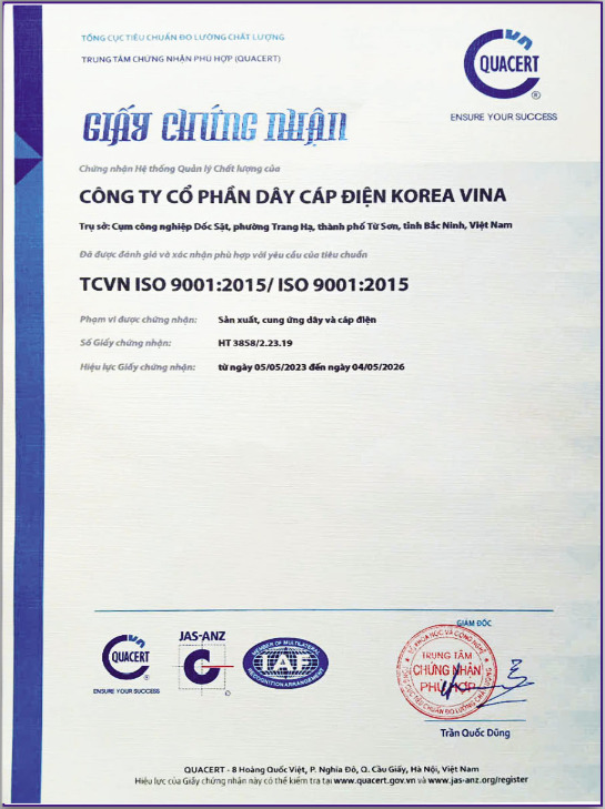 Chứng nhận ISO 9001:2015