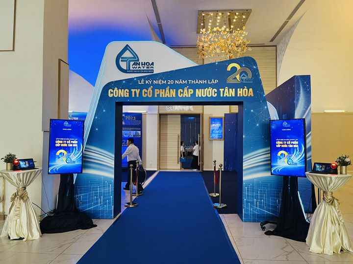 Giải pháp check in sự kiện tại Lễ kỷ niệm 20 năm thành lập Công ty Cổ Phần Cấp nước Tân Hòa