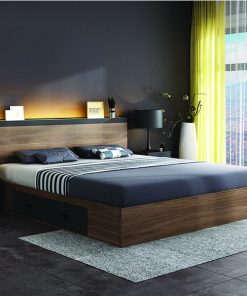 Giường gỗ công nghiệp