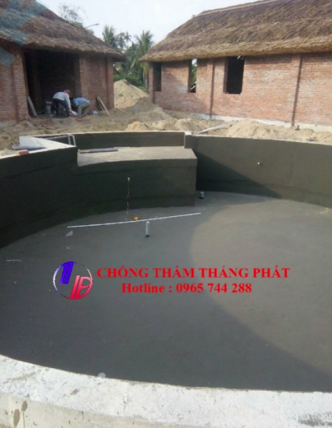 Chống thấm hồ bơi âm nền