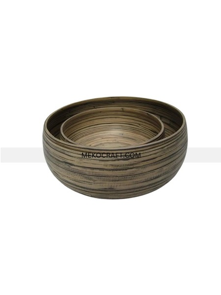 Bát tre đựng salad