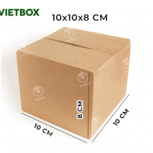 Hộp carton 10x10x8 - Bao Bì Carton Vietbox.vn - Công ty TNHH Sản Xuất Và Thương Mại VIETBOX