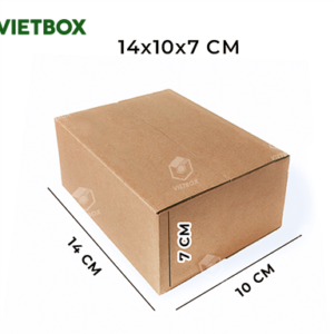 Hộp carton 14x10x7 - Bao Bì Carton Vietbox.vn - Công ty TNHH Sản Xuất Và Thương Mại VIETBOX