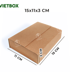 Hộp carton 15x11x3 - Bao Bì Carton Vietbox.vn - Công ty TNHH Sản Xuất Và Thương Mại VIETBOX