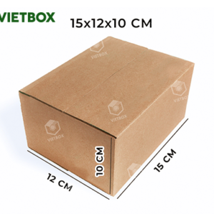 Hộp carton 15x12x10 - Bao Bì Carton Vietbox.vn - Công ty TNHH Sản Xuất Và Thương Mại VIETBOX