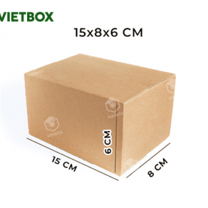 Hộp carton 15x8x6 - Bao Bì Carton Vietbox.vn - Công ty TNHH Sản Xuất Và Thương Mại VIETBOX