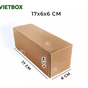 Hộp carton 17x6x6 - Bao Bì Carton Vietbox.vn - Công ty TNHH Sản Xuất Và Thương Mại VIETBOX