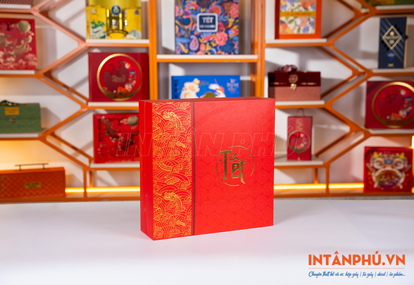 Hộp cứng quà tết - In Bao Bì Giấy Tân Phú - Công Ty TNHH Sản Xuất In ấn Và Bao Bì Tân Phú