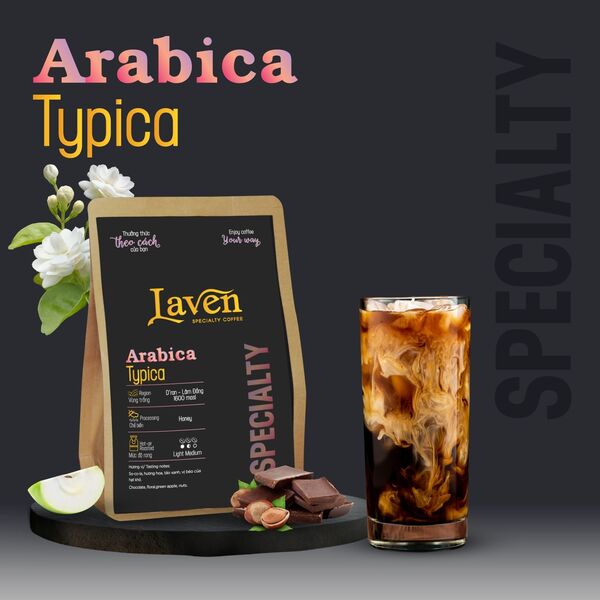 Cà phê Arabica giống Typica Cầu Đất gói 250g