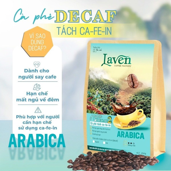 Combo cà phê Home Decaf Arabica và Robusta tách cafein - Laven Coffee - Công Ty TNHH Laven Group