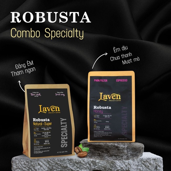 Combo cà phê Robusta Natural và Honey - Laven Coffee - Công Ty TNHH Laven Group