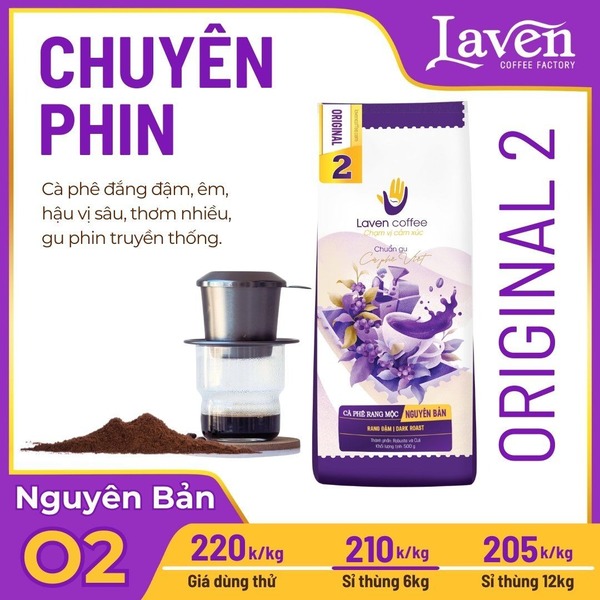 Gu nguyên bản pha phin đậm vị, thơm - Laven Coffee - Công Ty TNHH Laven Group