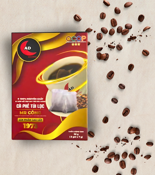 Cà phê túi lọc Mr Công (8 gói x 7g) - Cà Phê Mộc Mr Công - Công Ty TNHH TM DV XK Cà Phê Mộc Mr Công