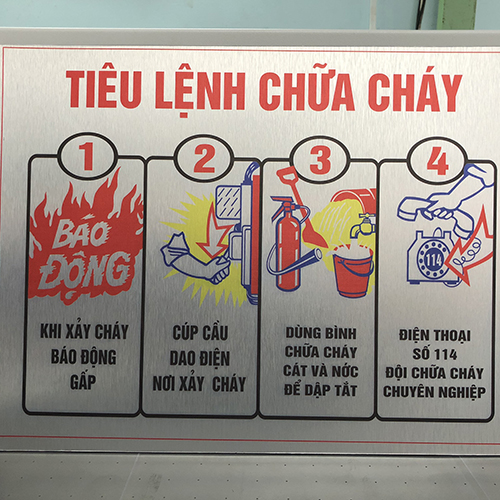 In tiêu lệnh trên Aluminum