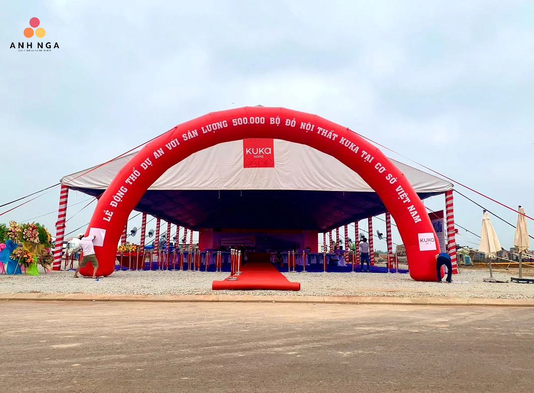 Cho thuê cổng hơi sự kiện - Anh Nga Event - Công Ty TNHH Quảng Cáo Truyền Thông Anh Nga