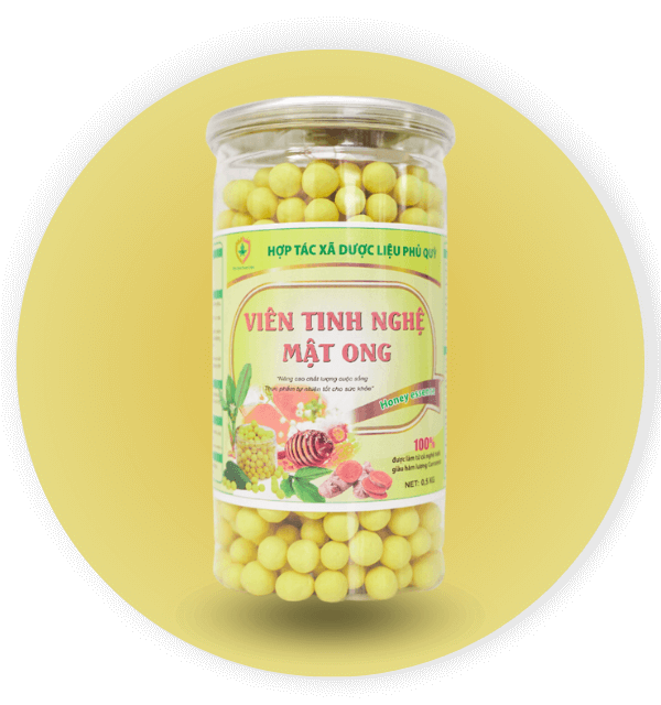 Viên tinh nghệ mật ong