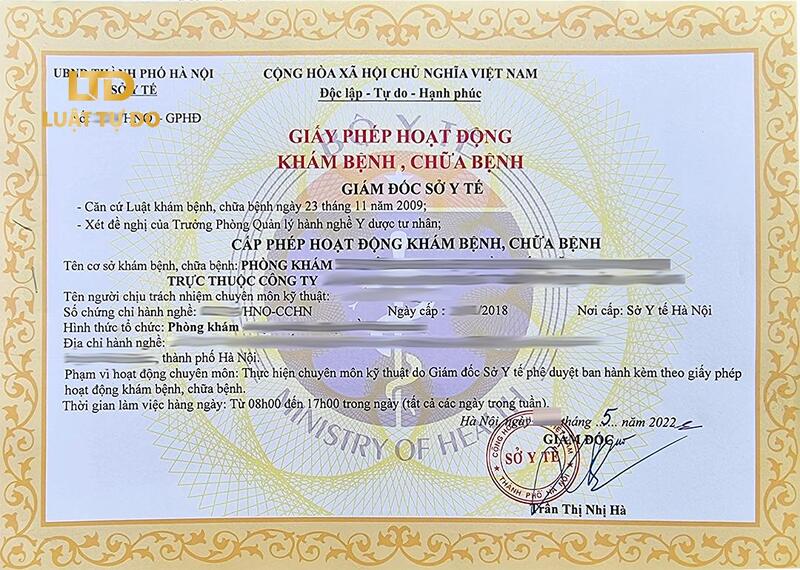 Dịch vụ luật sư tư vấn giấy phép phòng khám tư nhân