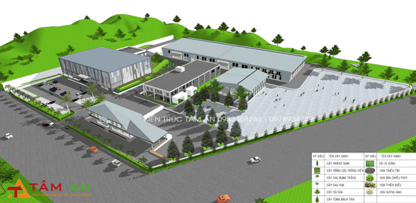 Thiết kế khu tổ hợp văn phòng và nhà máy sản xuất
