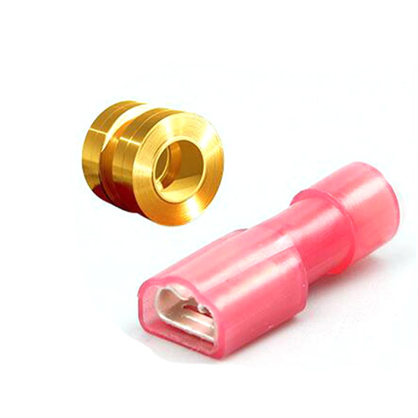 Đầu cos ép nguội phích cắm màu đỏ