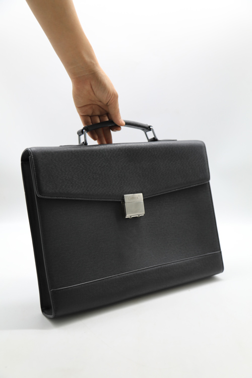 Cặp da thật đựng A4, laptop có khóa cài - DT101