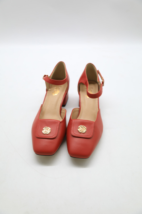 Giày nữ công sở da thật có dây gài - DT107