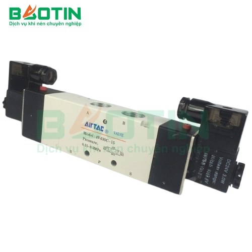 Van điện tử Airtac 4V430-15 - Phụ Tùng Máy Nén Khí Bảo Tín - Công Ty TNHH Thiết Bị Công Nghiệp Bảo Tín