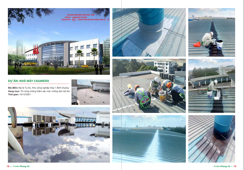 Dự án tiêu biểu - Công Ty TNHH MTV Sơn Chống Thấm Cách Nhiệt Phong Vũ