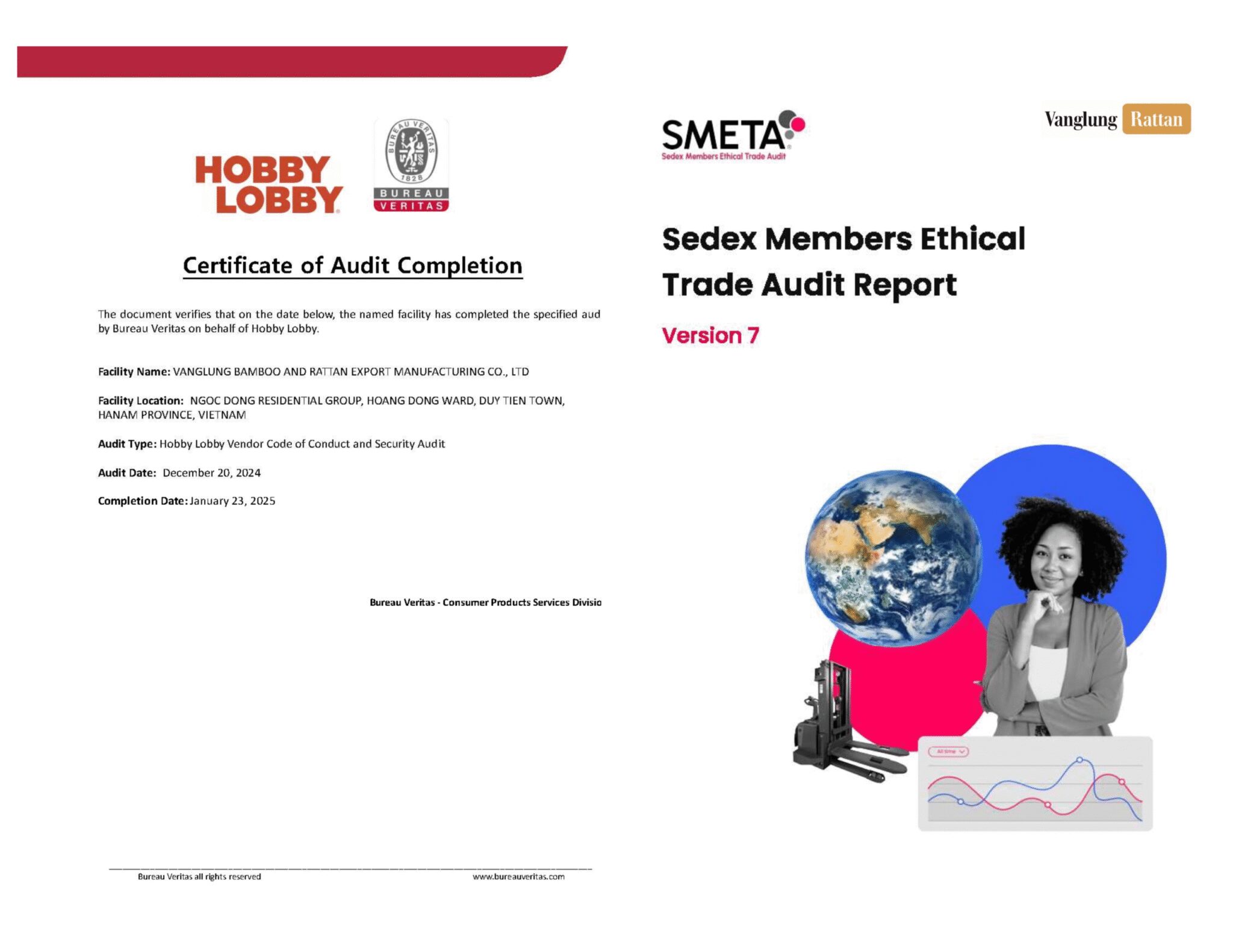 Chứng nhận - Công Ty TNHH Sản Xuất Mây Tre Đan Xuất Khẩu Vang Lừng